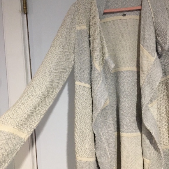 LUCKY BRAND Waterfall Cardigan white blue gray - Picture 3 of 7